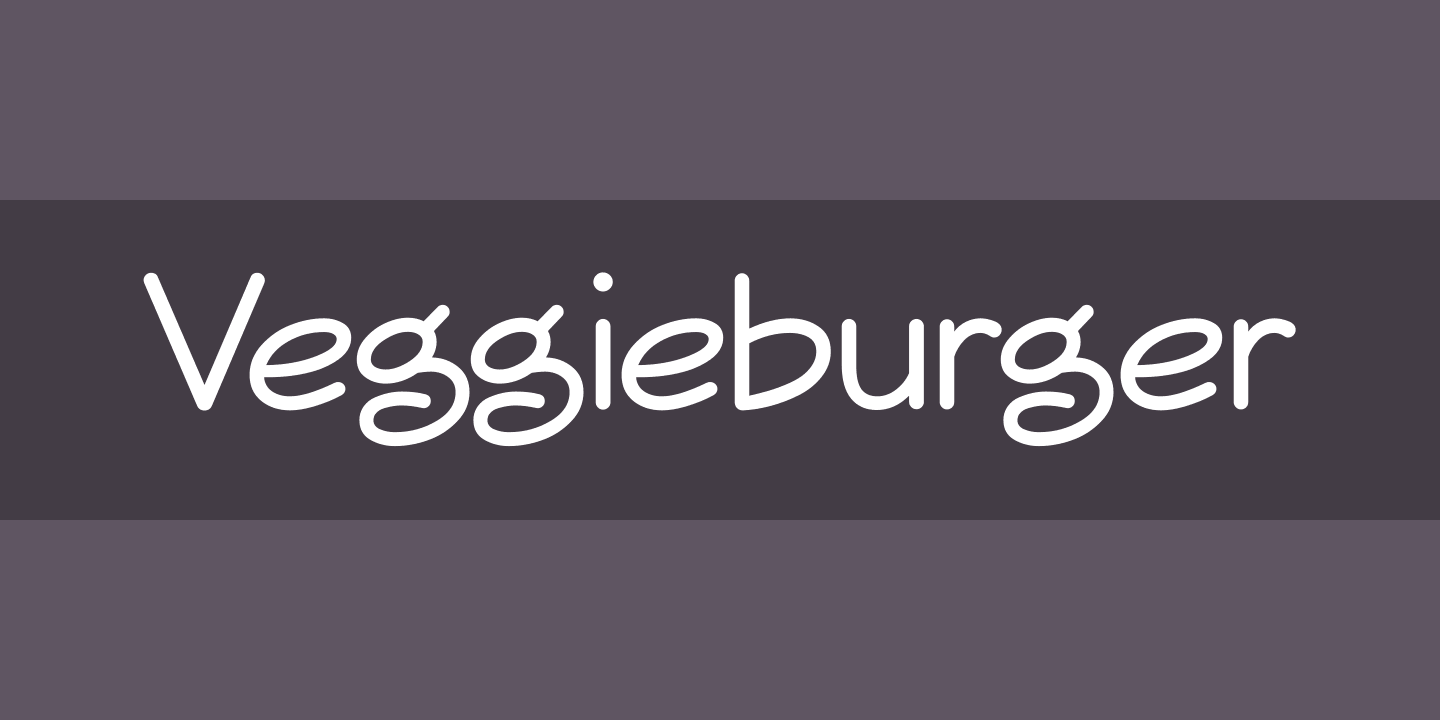 Veggieburger Font preview